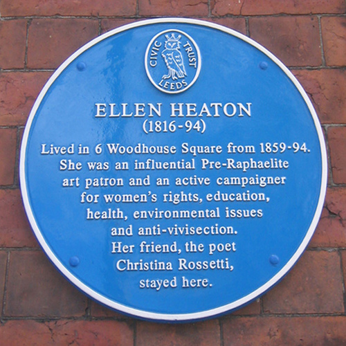 Ellen Heaton Blue Plaque
